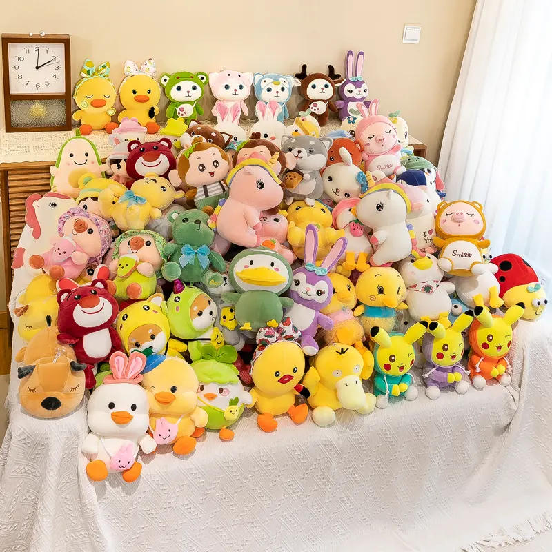 Soft Prize Toys for Claw Arcade Crane Game Machines Mix designs Stuffed Plush Cute Animals toy cranes claw machine for kids