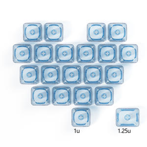 Aflion 21 corazón teclas transparentes <span class=keywords><strong>MOA</strong></span> Prlfile hermosa luz transmisiva carácter libre teclas impresión personalizada - Product Image 4