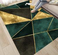Tapis de salon géométrique au design moderne Tapis modernes légers de luxe à impression 3d et Tapis antidérapants pour la maison