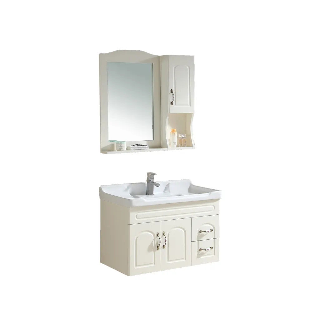 A parete in stile europeo mounted sink vanity sanitary mobili di lavaggio bagno appeso armadio