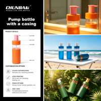 Botella de Plástico Vacía Personalizada con Tapa Abatible de 250 ml y 300 ml para Niños, Botella Cuadrada para Ducha, Gel de Baño y Champú