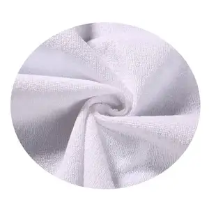 Breathable and Waterproof 0.02mm TPU Laminated Cotton Terry Loop Fabric