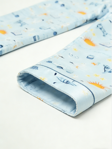 Pijamas de Satén para Bebés Niños 2026, Conjunto de Pijama de Manga Corta para Niños, Ropa de Dormir para Niños Pequeños, Vamos a Nadar por la Mañana - Product Image 4
