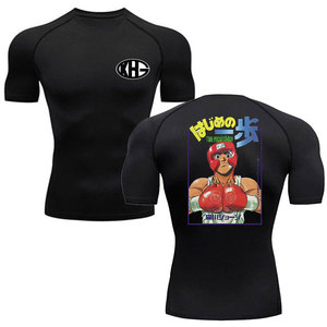 Camisetas de gimnasio de secado rápido de alta calidad para hombres, ropa deportiva de entrenamiento personalizada, camisetas de Fitness atléticas transpirables, tela de punto - Product Image 2