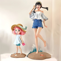 2 Styles 30CM 24CM Manga Figurine Statues SPY FAMILY Beach Vacation Yor Forger Anya Forger Model Toys PVC Anime Figure