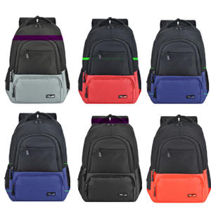 Mochila de estudiante Unisex multifuncional, mochila escolar de viaje de Color sólido, mochila escolar con cremallera para estudiante - Product Image 2