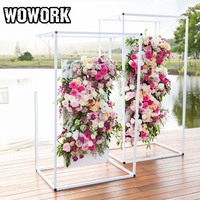 WOWORK 2026 Fournitures de cadre métallique avec support en acrylique de bienvenue pour les décorations de mariage et d'anniversaire