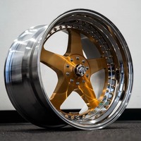 Jantes forgées polies 3 pièces 17-24 pouces à double rebord, adaptées aux voitures d'occasion Silvia 911, SUV, jantes et pneus personnalisés pour voitures, en alliage