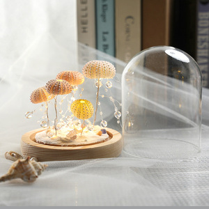 Veilleuse LED 3D DIY en acrylique, motif marron de mer, tulipe, <span class=keywords><strong>fleur</strong></span>, nuage, miroir, décoration de table pour Noël, mariage, fête, cadeau - Product Image 6