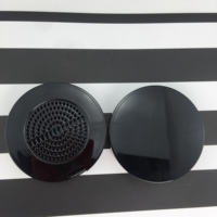 Matériau d'emballage de boîte à poudre en plastique noir 8-10g Flip Double couvercle plat rond avec trou d'air 75mm diamètre intérieur 59 trou rond