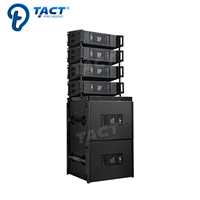 Système de sonorisation professionnel à ligne active double 8 pouces avec amplificateurs pour scène de concert et église