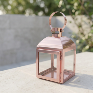 Portavelas de Acero Inoxidable Mini en Oro Rosa, Hecho a Mano, para Decoración de Mesa y Colgante, Último Modelo en Venta - Product Image 4