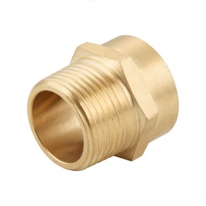 Rosca hembra 3/4 BSPP a conector adaptador macho 3/4 NPT accesorios de tubería de latón - Product Image 3