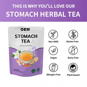 Té Herbal Orgánico OEM para Calmar el Estómago, Mezcla de Hericium, Clavo, Ñame y Jujuba, Vegano, 15 Bolsitas de Té, Caja de 75g - Product Image 2