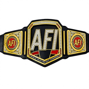 หัวเข็มขัดโลหะผสมสังกะสีเคลือบทองประดับด้วยคริสตัลแบบปรับแต่งได้ของ AFI พิมพ์ลายตัวอักษรแบบลำลองด้วยเทคนิคการถ่ายเทความร้อน ทนทาน - Product Image 1