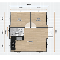 Maisons modulaires portables extensibles Allstar, appartements en conteneurs, maisonnette imperméable, prix bas, maison pliable galvanisée