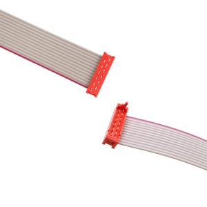 Kabel Pita Datar PVC 28AWG 14pin IDC Konektor Mikro Merah 1.27mm Terjangkau Kustom YZCONN - Product Image 4