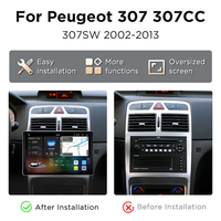 Junsun-Autoradio X9 Carplay Android pour Peugeot 307 307CC 307SW 2002-2013 2K QLED 2000*1200P 7870 2.7GHz 5G/4G LTE Mirror Link