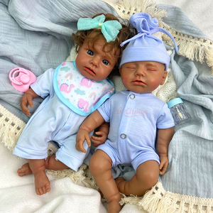 Muñeca Reborn Pequeña de Silicona con Cabello Enraizado a Mano, Muñeca Bebé Calva, Juguete de Muñeca para Parejas que Adoptan - Product Image 4