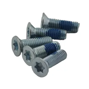 Tornillo m3 M4 M5 M6 M8 M10 M12 cabeza avellanada Nyloc Torx de acero galvanizado