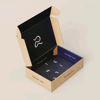Caja de Envío de Cartón Corrugado Rígido Ecológica con Logotipo Personalizado, Laminación Mate, Materiales Reciclados para Regalos y Manualidades
