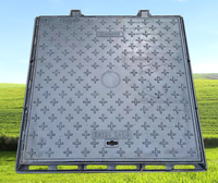 Couvercles de manhole en fonte ductile silencieux personnalisés B125 C250 D400 E600 F900 à vendre