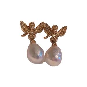 เครื่องประดับเงินแท้ S925 สไตล์นางฟ้า สำหรับงาน DIY ประดับมุก ขนาด 8-10 มม. ทรงกลม และต่างหูแบบห้อย รุ่น 20706 - Product Image 5