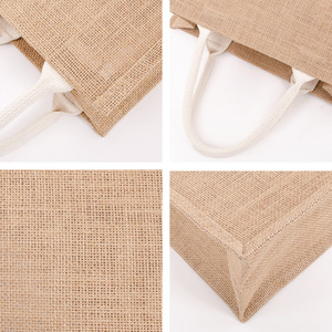 Borse Tote in Iuta Personalizzate con Logo Stampato 2025, Naturali, Riutilizzabili ed Ecologiche, di Dimensioni Personalizzate, per Natale, Shopping, Spiaggia e Regali - Product Image 4