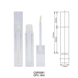 Tubes de gloss à lèvres en gros, contenants vides pour gloss à lèvres avec tête de brosse, tube en plastique pour gloss à lèvres - Product Image 2