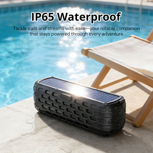 Altavoz Portátil Inalámbrico Solar Patentado de 10W con Sonido Estéreo de Alta Fidelidad, Resistente al Agua, con Luz de Camping y SOS para Uso en Aventuras - Product Image 3