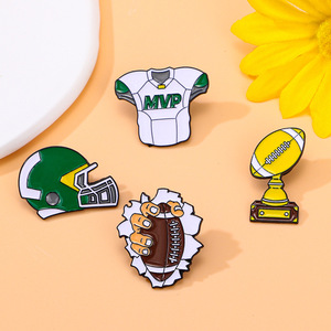 Gran oferta, broche con emblema conmemorativo de Rugby <span class=keywords><strong>Super</strong></span> <span class=keywords><strong>Bowl</strong></span>, insignias de aleación, broche deportivo de fútbol <span class=keywords><strong>NFL</strong></span>, alfileres decorativos, Pin de esmalte suave - Product Image 5