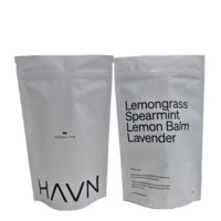 Sachets refermables transparents avec fenêtre, qualité alimentaire, 5oz 12oz, pour biscuits, chips, snacks, emballage réutilisable