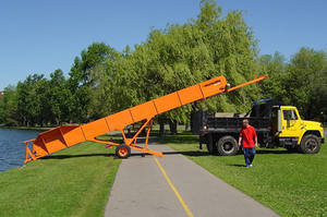 Bande transporteuse d'herbe de rivage de rive de rivière de <span class=keywords><strong>Keda</strong></span>/transporteur de mauvaises herbes assorti à la moissonneuse d'herbe d'eau - Product Image 2