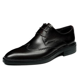 Zapatos Oxford de Cordones Casuales de Negocios de Alta Calidad 2026 para Hombre, Parte Superior de Cuero Genuino, Impermeables, Transpirables, Diseño Evergreen - Product Image 1