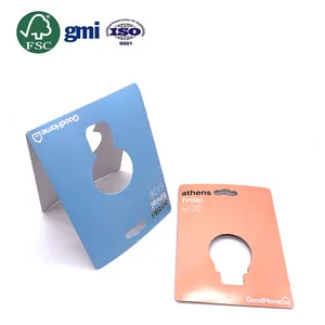 Cartes en-tête en papier pour ampoule Led, pour fenêtre suspendue, trou de perforation, emballage Blister multicolore