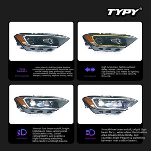 TYPY for 2019-2025 Volkswagen Sagitar <b>Headlight</b> Assembly Retrofit North American-spec <b>LED</b> Projector Daytime Running Lights Turn - Product Image 5