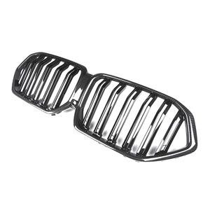 Grille centrale de pare-chocs avant en fibre de carbone sèche à double lamelles pour Bmw 2020 2021 <span class=keywords><strong>2022</strong></span> 2023 X6 G06 X6M Grill - Product Image 4