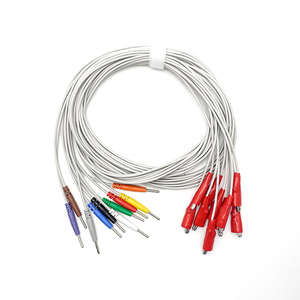 Kabel <span class=keywords><strong>EEG</strong></span> DIN 2mm, Kabel <span class=keywords><strong>EEG</strong></span> 10-lead dengan Penjepit Buaya/Elektroda <span class=keywords><strong>EEG</strong></span> Berlapis Perak dari Tembaga - Product Image 2