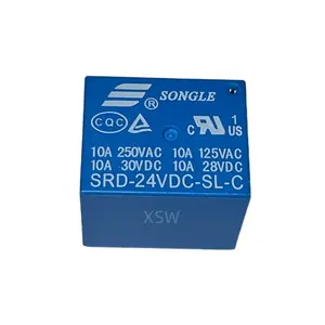 SRD-12VDC-SL-C 전자 부품 전자기 릴레이 SRD-03VDC-SL-C 09V 12V 24V 48V 센터 제어 릴레이 SRD-24VDC-SL-C