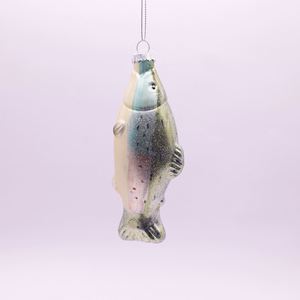 ของตกแต่งบ้าน งานฝีมือประดับกลิตเตอร์ รูปแบบสัตว์ทะเล เปลือกหอยแก้ว ปลา ของประดับตกแต่งคริสต์มาส สำหรับแขวนตกแต่งต้นคริสต์มาส - Product Image 2