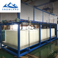 Machine à glace industrielle à refroidissement direct de 3 tonnes avec dégivrage automatique, télécommande, économie d'énergie, options intelligentes de 50 kg
