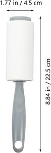 Rodillo Adhesivo Manual de 10cm con 30, 60, 90, 100, 105 Hojas de Papel en Espiral para Eliminar Pelusas, Polvo y Pelo de Mascotas de la Ropa - Product Image 6