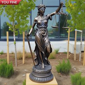 Buitenparktuin Brons Grote Rechtvaardigheidsstatus - Product Image 6