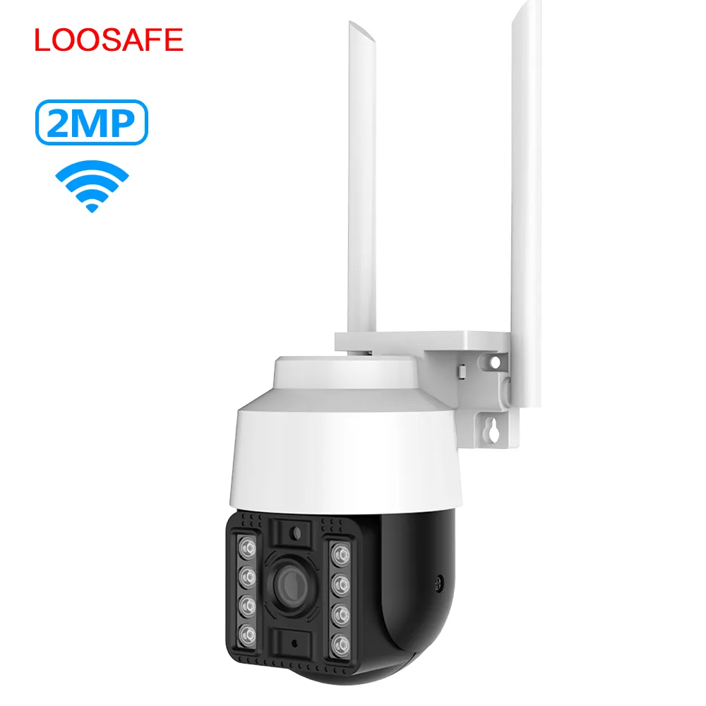 Loosafe Mini 1080P Speed Dome IR Night Outdoor H.265 Infrared WiFi Security Pan Tilt Digital Zoom 2MP Network CCTV PTZ Camera