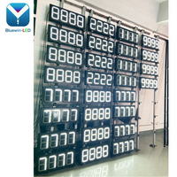 Afficheur numérique LED suspendu extérieur IP65 de 8 pouces 8888 Totem Sign avec SDK pour station-service