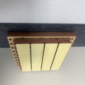 Panneaux acoustiques modernes en bois ignifuges et étanches à l'humidité avec finition en placage Céramique Classe aluminium Rainure perforée Isolation <span class=keywords><strong>phonique</strong></span> - Product Image 5