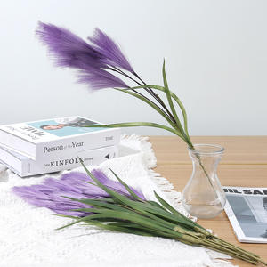 D331 Style nordique en gros 5 têtes Simulation Reed Bouquet artificielle plante verte fleurs séchées roseau pampa décoration <span class=keywords><strong>de</strong></span> la maison - Product Image 3