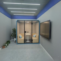 Système de Conférence Audio HAUMR - Cabine Insonorisée Mobile - Réducteur de Bruit - Salle de Réunion et Cabine de Négociation avec Isolation Phonique
