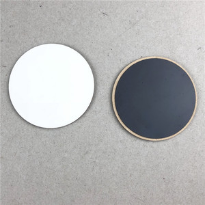 도매 기념품 맞춤형 원형 55mm 인쇄 가능한 나무 MDF 블랭크 승화 냉장고 자석 - Product Image 6