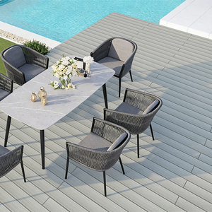 Dalles de <span class=keywords><strong>terrasse</strong></span> emboîtables WPC <span class=keywords><strong>pour</strong></span> balcon, revêtement de <span class=keywords><strong>sol</strong></span> extérieur creux, amovible, étanche, en PVC, imitation bois synthétique - Product Image 2